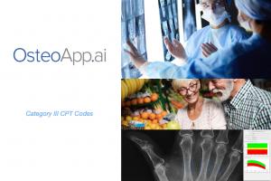 OsteoApp.ai announces Category III CPT Codes