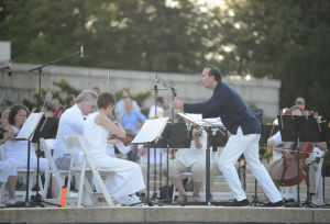 Italian Conductor Alvise Casellati at 2022 Lincoln Memorial performance