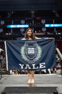 YES Prep Gulfton Secondary School's Valedictorian Daniela Nadine Chaclan Acosta is a first-generation Guatemalan-Honduran student. She's headed to Yale University in the fall.
