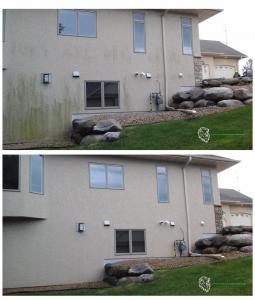 Lions Share Maintenance House Washing Before & After