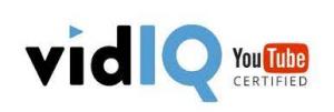 vidIQ Logo Certified By YouTube