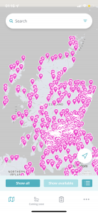 Scotland network in Paua app