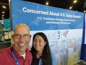 MEET booth at SelectUSA with Bill Kenney & Erin Phillips