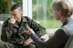 Approximately 20% of veterans suffer from depression, which is broken down into different categories such as those with suicidal thoughts, those who use drugs, and those who use alcohol.