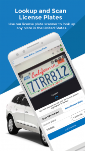 Scan any license plate and get vehicle history