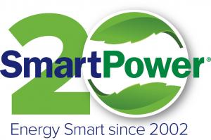 The 20th Anniversary logo for SmartPower
