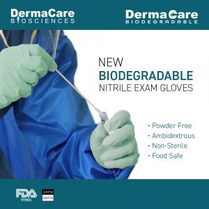 DERMACARE BIODEGRADABLE - MEDICAL GRADE NITRILE GLOVES