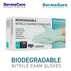 NEW! DERMACARE BIODEGRADABLE - MEDICAL GRADE NITRILE GLOVES