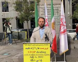 We are doing everything we can in the parliament to convince them to change their mind. But we cannot do it alone.  We need your full support. And the Iranian exile community around the world, said Michael Freilich, a Member of the Belgian Parliament.