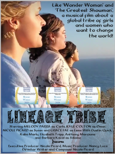 Lineage Tribe poster with Grace Fae, Nicole Picard and Melody Parra