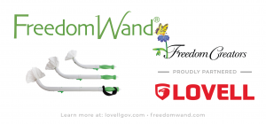 FreedomWand product and logo Lovell logo