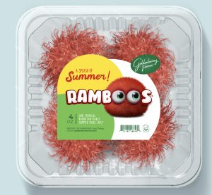 RAMBOOS® branded Tropical Rambutan by Goldenberry Farms are available in 4ox, 12oz, and bulk sizes.