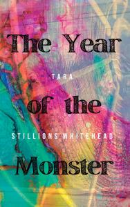 A vibrant book cover with pink, yellow, and aqua that overlays a film reel.