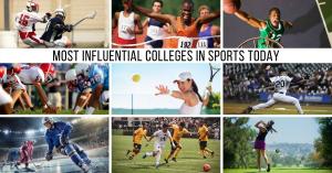 Sports images collage for college athletics