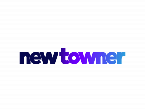 The image shows the NewTowner app logo