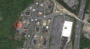 1.4 +/- acre commercial parcel located behind WaWa at the intersection of Rts. 1 & 17 in Spotsylvania County, VA