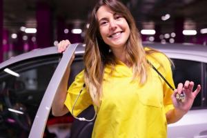 Girl Outside Car