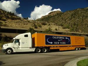 orange moving truck
