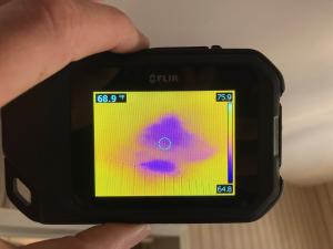 Infrared Thermal Imaging Scan Locates Hidden Plumbing Leak