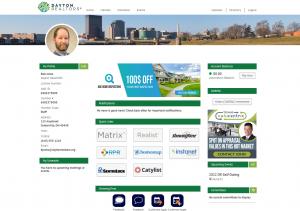 Dayton REALTORS® Relevate Dashboard with integrated RE-Target advertising display points.