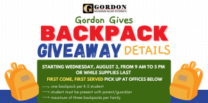 Gordon McKernan's newest community-based event will provide students across Louisiana with backpacks filled with school supplies.