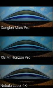 Nebula cosmos 4k vs xgimi horizon pro vs dangbei mars pro--high speed image contrast