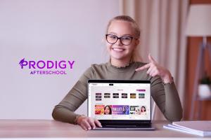Student Using Online Afterschool Classes
