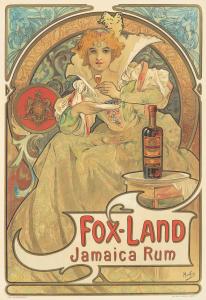 Alphonse Mucha, Fox-Land Jamaica Rum, 1897. ($96,000)
