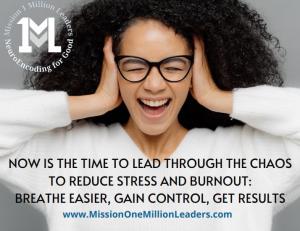 NOW IS THE TIME TO HELP LEADERS AND THEIR TEAMS LEAD THROUGH THE CHAOS BREATHE EASIER, GAIN CONTROL, GET RESULTS. Visit OneMillionLeaders.com