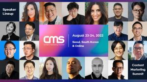 Speaker line-up for Content Marketing Summit 2022 Seoul