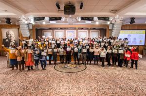 all the attendees gathered for a group picture after a successful Learner Support Professional Development Workshop for Educators and Parents