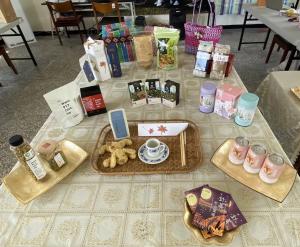 Assortment of regional products of Yuli on a table