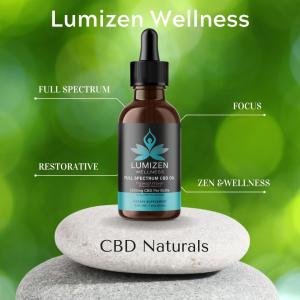 Lumizen Wellness Full Spectrum CBD to aid focus, pain, and stress. lumizenwellness.com