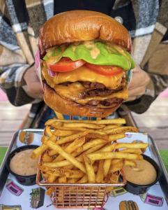 Mouthwatering plant-based nomoo burger