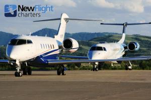 Private jet charter aircraft for charter flights