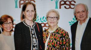 PSS Board Officers Christina Pagano, Secretary; Josie Lawrence, President; Martha Ferry, Outgoing President; Andy Craven, Treasurer