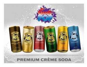 Cans of Exotic Pop Premium Créme Soda