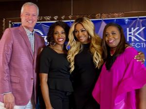 Dr. John Lipman, Dr. Angela Harden-Mack, Cynthia Bailey-Hill, and Kearn Cherry, Panelists at the Uterine Fibroid Roundtable Discussion of the Power Up Summit in Biloxi, MS, July, 2022