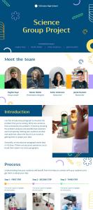 science project template