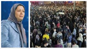 "There is one and only one solution: the definitive destruction and dismantling of the(IRGC) by the uprisings and the Iranian people’s great army of freedom; by the rebellious cities and Resistance Units, by the people who have risen up". Mrs. Rajavi said.