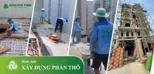 Chuyên thi công nhà phố phần thô đơn giản Quận Bình Thạnh