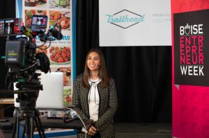Allison Corona, founder of Chicana Foods, pitches at 2021 Trailmix competition