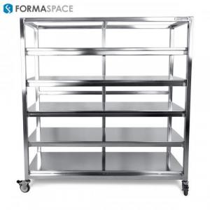 stainless steel fixed shelves