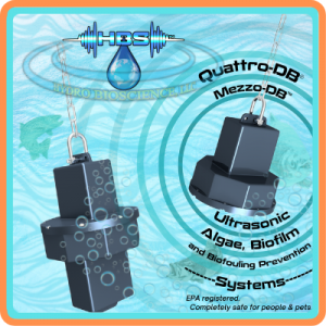 The HBS Quattro-DB and Mezzo-DB Ultrasonic algae and biofilm control systems