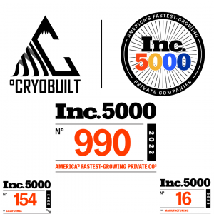 CryoBuilt ranks #990 on Inc. 5000 list