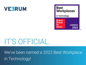 VEERUM is named a 2022 Best Workplace in Technology