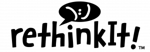 The logo for reThinkIt!, the first outcomes-based mental healthcare platform for adolescents, is proven to be the most effective system to help make kids emotionally healthier by solving their mental health needs on-demand. Learn more at oneseventeenmedia