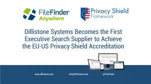 Dillistone Systems is the first dedicated Executive Search supplier to  become registered under the US-EU privacy shield