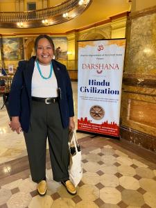 State Representative Christina Haswood, District 10 at Darshana Exhibition