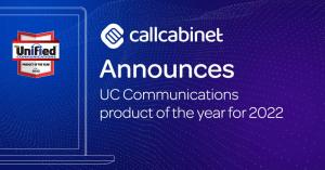 CallCabinet awarded 2022 Unified Communications Product of the Year